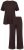Ulla Popken 806944 Kortermet pyjamas Brun - Pyjamas/Loungewear - 