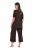 Ulla Popken 806944 Kortermet pyjamas Brun - Pyjamas/Loungewear - 