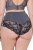 Ulla Popken 809385 Formende truser med blonder Antrasitt - Shapewear - 