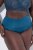 Ulla Popken 809385 Formende truser med blonder Petrol - Shapewear - 