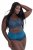 Ulla Popken 809385 Formende truser med blonder Petrol - Shapewear - 