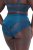 Ulla Popken 809385 Formende truser med blonder Petrol - Shapewear - 