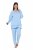 Ulla Popken 810592 Pyjamas med blonder Lyseblå - Pyjamas/Loungewear - 