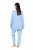 Ulla Popken 810592 Pyjamas med blonder Lyseblå - Pyjamas/Loungewear - 