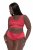 Ulla Popken 811602 Truser med blonder Magenta - Truser - 