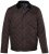JP1880 811805 Quiltet jakke med kordfløyelskrage Svartbrun - Jakker - Store jakker - 2XL-12XL