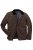 JP1880 811805 Quiltet jakke med kordfløyelskrage Svartbrun - Jakker - Store jakker - 2XL-12XL