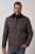 JP1880 811805 Quiltet jakke med kordfløyelskrage Svartbrun - Jakker - Store jakker - 2XL-12XL