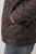 JP1880 811805 Quiltet jakke med kordfløyelskrage Svartbrun - Jakker - Store jakker - 2XL-12XL