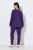 Ulla Popken 812441 Langermet pyjamas med blonder Kongeblå - Pyjamas/Loungewear - 