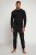 JP1880 Two-piece Pyjamas Long Sleeve and Long Trousers Black - Undertøy & badetøy - Undertøy store størrelser 