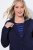 Ulla Popken 812754 Jerseyblazer i punto di roma Mørkeblå - Blazere - Blazere i store størrelser for dame