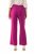 Ulla Popken 813306 Vide dressbukser med strikk i livet Magenta - Stoffbukser - Vide bukser til dame i store størrelser