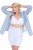 Ulla Popken 816440 Formende shorts med høyt liv Hvit - Shapewear - 