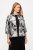 Ulla Popken 816673 Oversized blazer i jacquard med 3/4-ermer Svart - Blazere - Blazere i store størrelser for dame