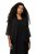 Ulla Popken 817211 Oversized chiffongjakke med sjalskrage Svart - Jakker - Damejakker i store størrelser
