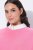 Ulla Popken 820512 Strikkeponcho i ullblanding med V-hals Lyserosa - Ponchoer og capes - 