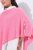 Ulla Popken 820512 Strikkeponcho i ullblanding med V-hals Lyserosa - Ponchoer og capes - 
