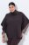 Ulla Popken 820620 Ponchogenser med høy hals Mahognibrun - Ponchoer og capes - 