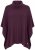 Ulla Popken 820620 Ponchogenser med høy hals Plomme - Ponchoer og capes - 
