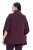 Ulla Popken 820620 Ponchogenser med høy hals Plomme - Ponchoer og capes - 
