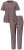 Ulla Popken 821244 Prikkete pyjamas Brun - Pyjamas/Loungewear - 