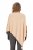 Ulla Popken Knit Pointed Hem Poncho Nature Melange - Hettegensere og collegegensere - Myke gensere, hettegensere og strikk
