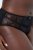 Ulla Popken 822864 Blomstrete truser med blonder Svart - Truser - 