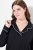 Ulla Popken 823030 Pyjamas med skjortekrage Svart - Pyjamas/Loungewear - 