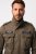 JP1880 Field Jacket with Badges Vintage Look TALL Moss Green - TALL jakker - TALL jakker med ekstra lengde