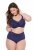 Ulla Popken 825676 Formende truser med høyt liv Kongeblå - Shapewear - 