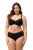 Ulla Popken 825790 Blomstrete truser med blonder Svart - Truser - 