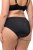 Ulla Popken 825790 Blomstrete truser med blonder Svart - Truser - 