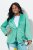 Ulla Popken 826161 Strukturert blazer Grønn - Blazere - Blazere i store størrelser for dame
