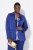 Ulla Popken 826161 Strukturert blazer med klafflommer Mørkeblå - Blazere - Blazere i store størrelser for dame
