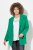 Ulla Popken 826487 Oversized blazer med klafflommer Smaragdgrønn - Blazere - Blazere i store størrelser for dame