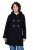 Ulla Popken 829347 Dufflecoat Svart - Frakker - Kåper i store størrelser