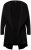 Ulla Popken 830749 Åpen plissert blazer med brede slag Svart - Blazere - Blazere i store størrelser for dame