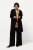 Ulla Popken 830749 Åpen plissert blazer med brede slag Svart - Blazere - Blazere i store størrelser for dame