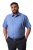 Men+ 758 Kortermet Business-skjorte med åpen krage Lyseblå - Skjorter - Store skjorter - 2XL-8XL