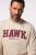 JP1880 T-Shirt Long Sleeve Hawk Off-White TALL - HERREKLÆR MT-6XLT - Klær for høye menn