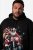 Men+ 100 Hettegenser Julenisse på motorsykkel Svart - Gensere og hettegensere - Store hettegensere - 2XL-14XL