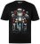 Men+ 148 T-skjorte bellyfit Julenisse på motorsykkel Svart - T-skjorter - Store T-skjorter - 2XL-14XL