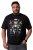 Men+ 148 T-skjorte bellyfit Julenisse på motorsykkel Svart - T-skjorter - Store T-skjorter - 2XL-14XL