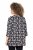 Ulla Popken Snowflake Print 3/4 Sleeve A-Line Tee Black - Trykket T-skjorter for dame - 