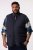 Men+ 464 Quiltet vest med collegekrage Mørkeblå - Jakker - Store jakker - 2XL-12XL