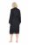 Ulla Popken 834837 Kimono-morgenkåpe med blonder Svart - Morgenkåper & badekåper - 
