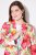 Ulla Popken 835230 Blomstret blazer i bomull Rød - Blazere - Blazere i store størrelser for dame
