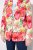 Ulla Popken 835230 Blomstret blazer i bomull Rød - Blazere - Blazere i store størrelser for dame