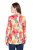 Ulla Popken 835230 Blomstret blazer i bomull Rød - Blazere - Blazere i store størrelser for dame